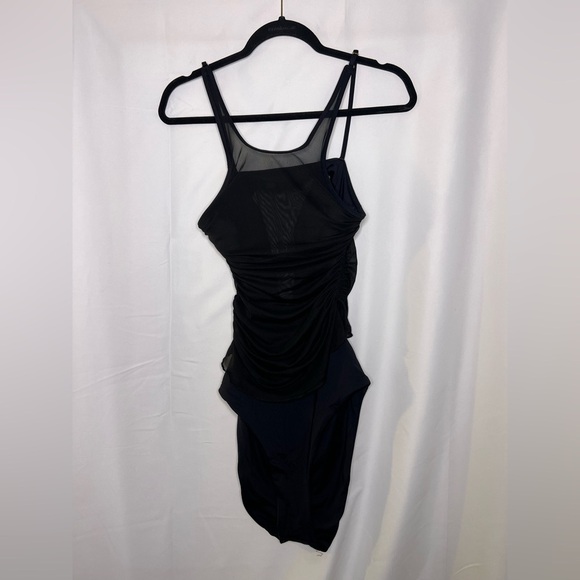 BECCA Muse Macie High Neck Mesh Overlay One Piece Size Medium - Picture 3 of 10